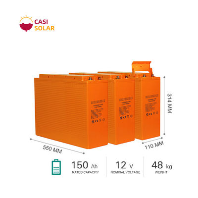 Long Service Life 110mm High Temp Battery 12v 150ah Deep Cycle Battery