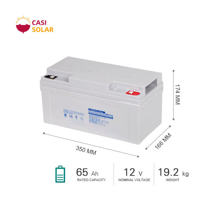 65Ah Deep Cycle Gel Battery LCPC Maintenance Free Lead Acid Battery Home
