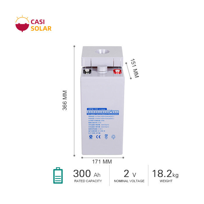 JGFM Maintenance Free Battery 2v 300ah Energy Storage